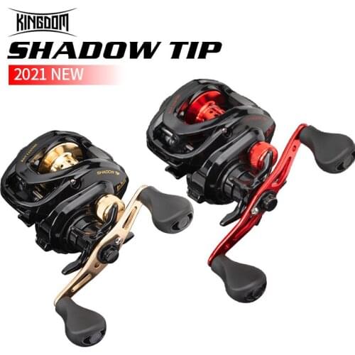 KINGDOM SHADOM TIP Baitcasting Fishing Reel 205g 9+1BB 8.0:1 Ratio Max Drag 6kg Freshwater Saltwater Wheels Bass Baitcast Reels