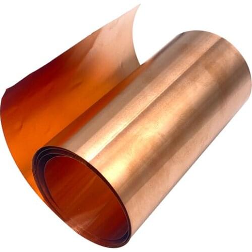 Copper Sheet Roll High Purity Pure Copper Cu Metal Sheet Foil Plate Thickness 0.01-0.1mm