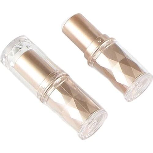Fashion Desigh Lip Gloss Hot Sale Beautiful Make Up Tool Golden Lipstick Tube DIY Portable Travel Lip Balm Bottles 50pcs/lot