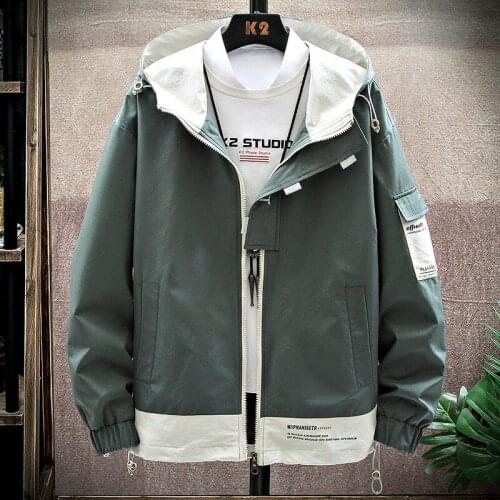 Mens Fashion Jackets and Coats New Mens Windbreaker Bomber Jacket 2020 Autumn Men Army Cargo Outdoors Clothes Casual Streetwear