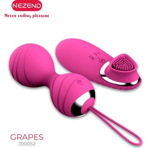 NEZENDvaginal tightening vibrating egg clitoris brush vibrator adult erotic sex supplies female charging remote control vibrator