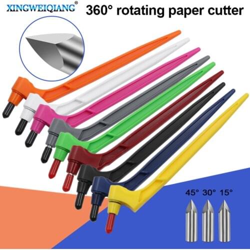 Carving Knife 360 Degree Rotating Engraving Blade for DIY Paper Carving Scrapbooking Art Craft Hand Book Cutting Stationery Tool