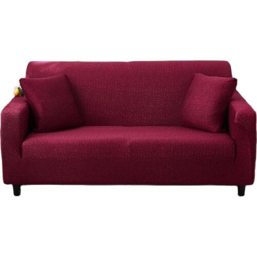 Solid Color Sofa Covers Four Seasons Universal Cover Elastic All-inclusive Couch Cover For Living Room L-Shape Sectional Sofa