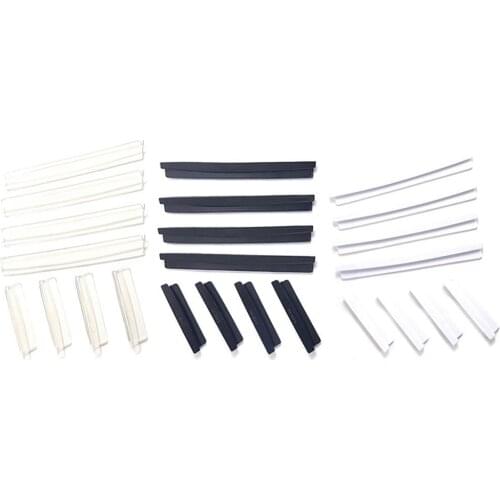8 PCS Clip Model Anti-collision Strips Universal 72g Black/Gray/White/Noctilucent/Transparent Car Doors Anti-friction Strips