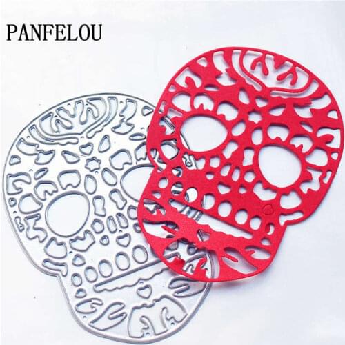 PANFELOU Metal craft Personality skulls paper die cutting dies for Scrapbooking/DIY Valentines day wedding New year cards
