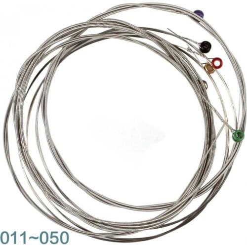 Hight-quality 6Pcs/Set Electric Guitar String 011-050 Nickel Alloy Strings Guitar Parts Musical Instruments