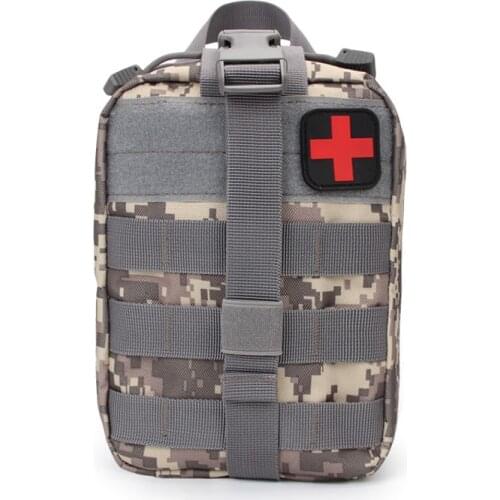 Tactical First Aid Kit 600D Nylon Waterproof Outdoor MOLLE Waist Bag Accessory Medical Bag Storage Pockets Military Package