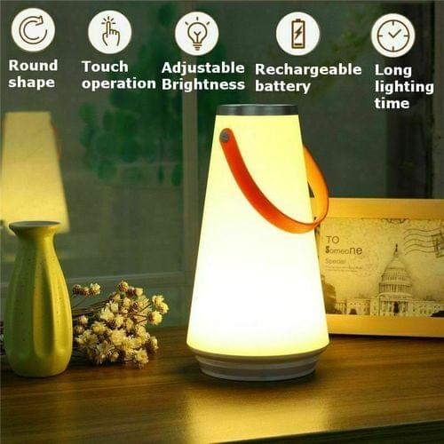 USB Rechargeable LED Night Light Touch Dimmable Lamp Hiking Camping Tent Lantern Bedside lamp