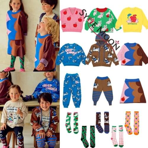 2021 New Winter Autumn Bebe Brand Kids Weaters for Boys Girls Cute Knit Sweaters Baby Toddler Cotton Fashion Outwear Clothes