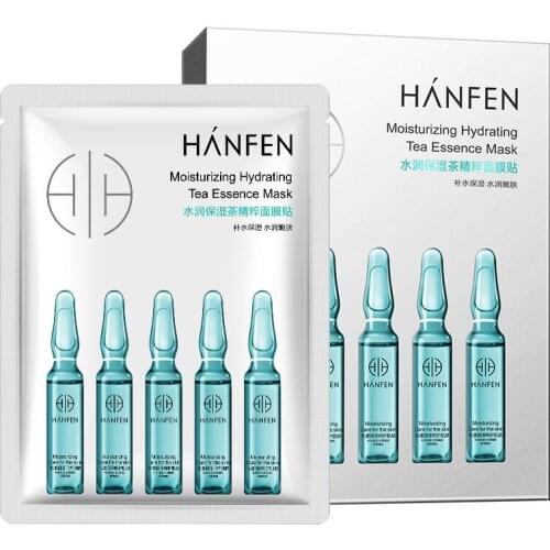 1 Pcs Moisturizing Tea Extract Shrink Pores Hydrating Balance Water Oil Facial Mask Deep Repairing Soften Smoothing Lock Water