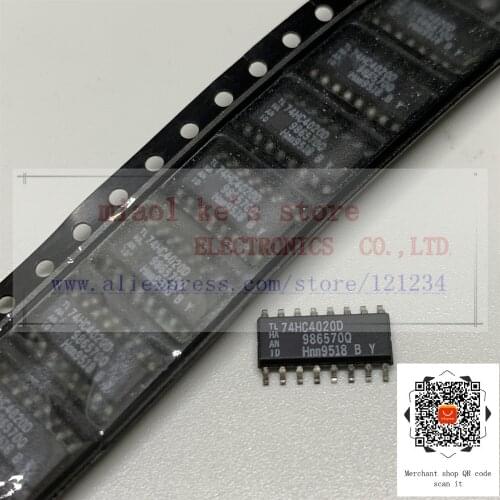 [ 10pcs/1lot ]100%New original: 74HC4020D 74HC4020 - IC 14STAGE BINARY RIPPLE 16SOIC