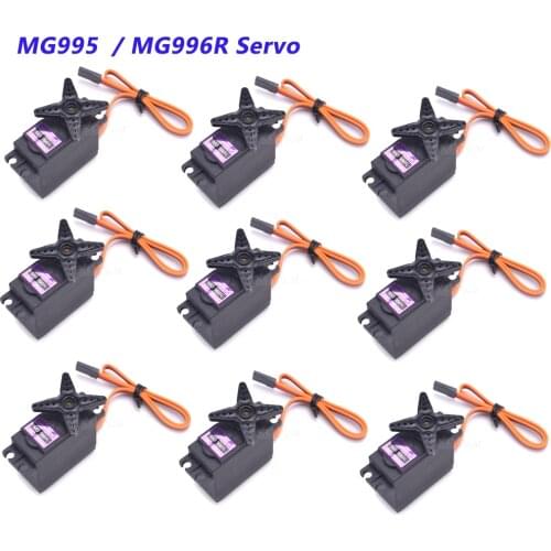 10 pcs MG995 MG 995 / MG996R MG996 Metal Gear RC Servo High Speed for Racing Car truck Parts Car RC Model Helicopter Boat