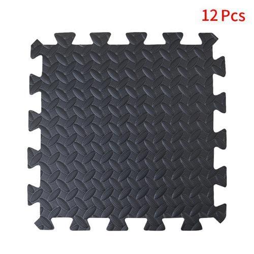 12pcs Flooring Mats For Yoga Gym Puzzle Exercise Mats EVA Foam Interlocking Tiles For Home Gym Workout Protective Flooring