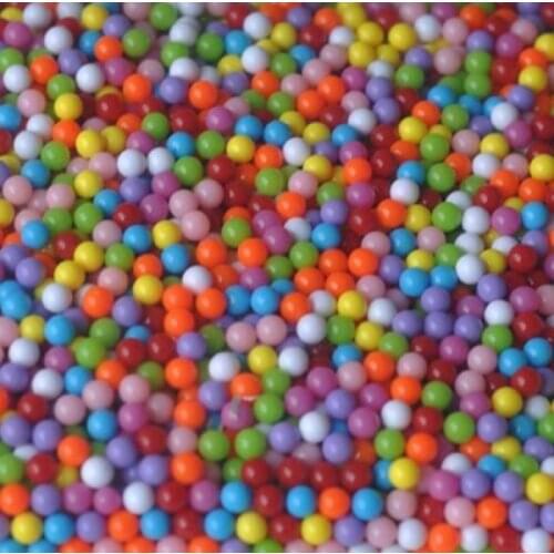 200pcs 6mm Round multi color plastic beads ammunition ball, non-toxic,Scrapbook Decoration Crafts Making