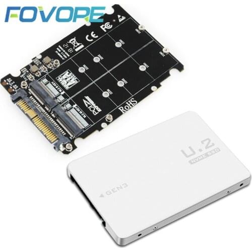 M.2 SSD to U2 Adapter 2 in 1 M2 NVMe SATA-Bus NGFF SSD to PCI-e U.2 SFF-8639 PCIe M2 Adapter Converter for Desktop Computers