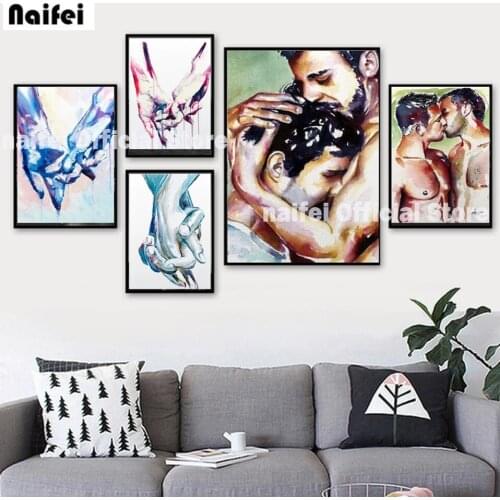 Full Drill Square /Round Diamond Painting Romantic Lover Diamond Embroidery Gay Cross Stitch Rhinestone Mosaic Wall Art Decor