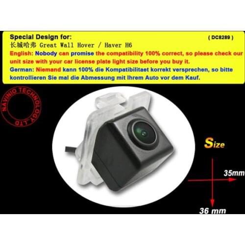 For Sony CCD Great Wall Hover H6 Car reverse back up Parking Rear View Camera night vision waterproof HD