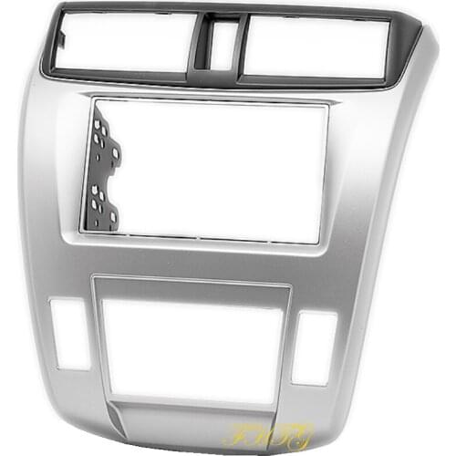 Car Radio Fascia is suitable for 2008-2013 Honda City(Auto AC),Double Din Car Audio Frame