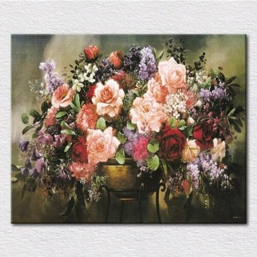 Canvas art Decorative flowers, floral palace oil painting printed on canvas beautiful wall decor art