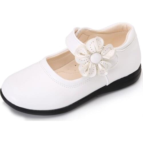2020 New 3 -13 Years Kids Fashion Flower Leather Shoes For Girls Party Wedding Princess Dress Spring And Autumn Children Shoes