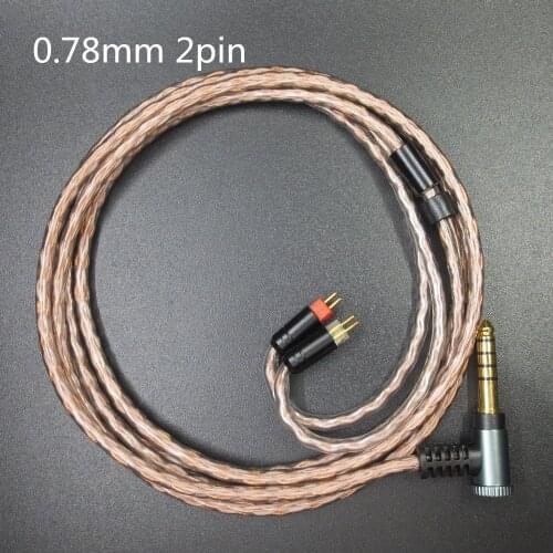 ZSFS Golden treasure Cable 4.4mm Balanced Cable With 2pin Connector For Westone W4r UM3X ue18 JH13 JH16 ES3 ES5 1964 Earphone