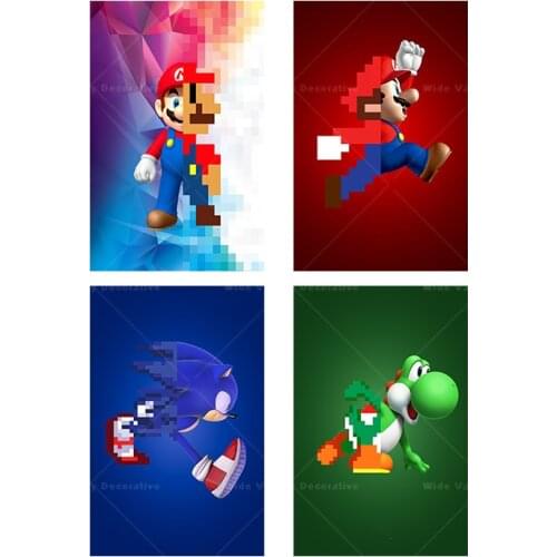 Break The Dimension Super Smash Bros Yoshi Canvas Wall Art Poster Home Decoration Game Painting Classical Character Picture