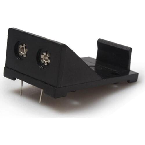 MasterFire 500pcs/lot Single Slot 1 x 9V Cells Battery Clip Holder Storage Box with Pin Batteries Case for Soldering Connecting