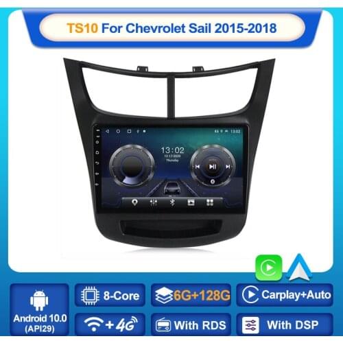 MEKEDE 6+128G 4G LTE Android 10.0 For Chevrolet Sail 3 2015 - 2018 Multimedia Stereo Car DVD Player Navigation GPS Radio Carplay