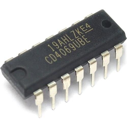 10pcs CD4069UBE DIP14 Single chip microcomputer New original For more specifications, please contact customer service