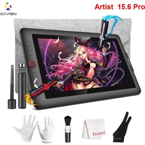 XP-Pen Artist 15.6 Pro Drawing Tablet Board Graphic Monitor Digital Animation Full-Laminated 60 Degrees of Tilt Function Art