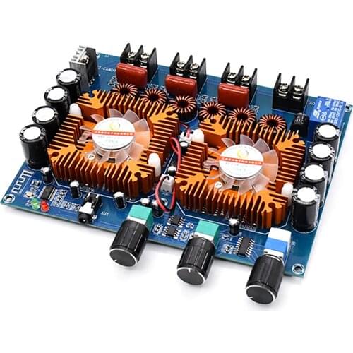 High Power Bluetooth 5.0 Digital Power Amplifier Board TDA7498E Power Supply DC 12-32V Dual 160W + 220W Full power XH-A128