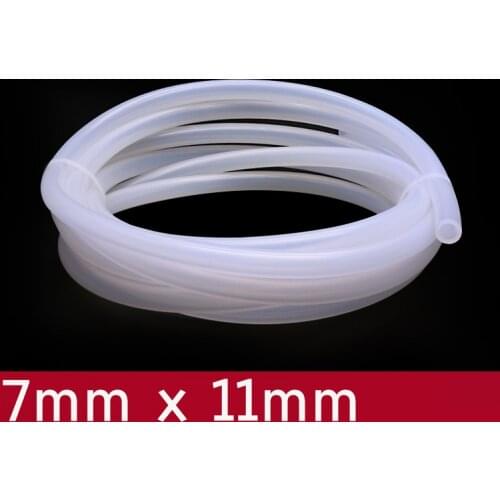 Transparent Flexible Silicone Tube ID 7mm x 11mm OD Food Grade Non-toxic Drink Water Rubber Hose Milk Beer Soft Pipe Connect
