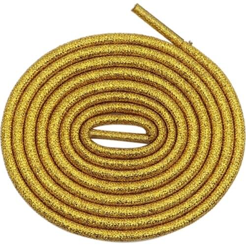 Luxury Coolstring 4.5MM Rose Golden Metallic Yarn Ropes Pretty Beautiful Laces For Trendy Sneaker High Matching&Eye Catching