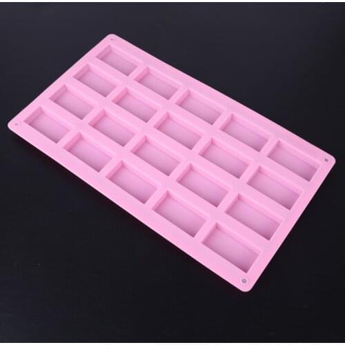TwentRectangle Silicone Cake Chocolate Baking Mould Tray Handmade Soap Candle Mold for kitchen accessories