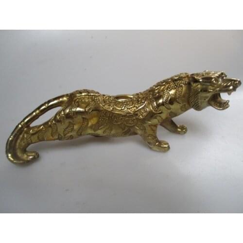 Wedding Decorations/christmas gift Chinese brass Carved Tiger Statue/Animal Sculpture christmas decorations for home