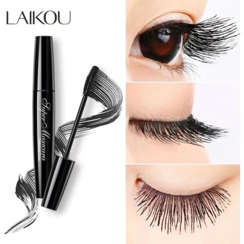 LAIKOU Mascara Lengthening Black Lash Eyelash Extension Eye Lashes Brush Waterproof Beauty Makeup Long-wearing Mascara