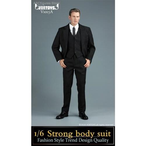 1/6 Sacle Muscle Man Suit Leather Shoes Suit VORTOYS V1015 Fit 12'' Strong Muscular Body