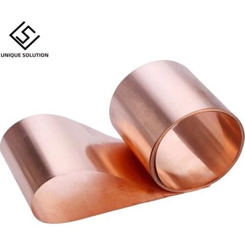 1m/lot 0.1mm 0.2mm 0.3mm 0.5mm 0.8mm 1mm Copper strip Copper Sheet Copper Plate skin red copper Purple copper foil Half-Hard