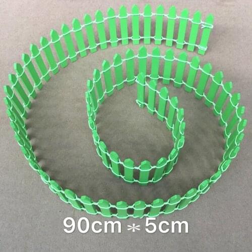 1 Piece 90*5cm White Colors Mini Moss Micro-landscape Fence Garden Decoration Small Paling Wood Palisade DIY Flower Disc Home