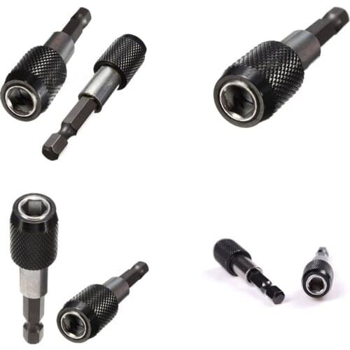 1PCS Electric Drill Bit Holder 60mm Magnetic Quick Release Screwdriver Bit Holder 1/4 Hex Shank Power Tool Drill Accessories