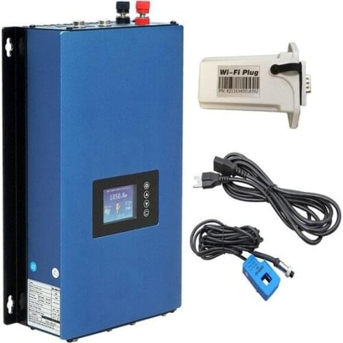 1000W Battery Discharge Power Mode/MPPTSolar Grid Tie Inverter 1KW Power with Limiter Sensor DC22-65V/45-90V AC 110V/220V Auto