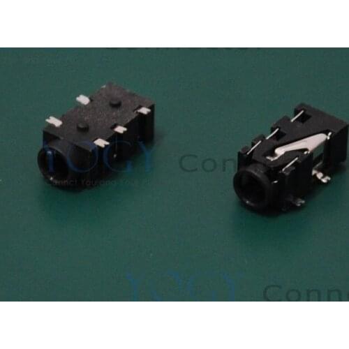 20pcs 3.5mm Audio Jack, 5 Fixed feet SMT, Headphone Jack Connector, Size 14.2*6.5*5mm, fit for mp3, mp4, phone, tablet Car DVR