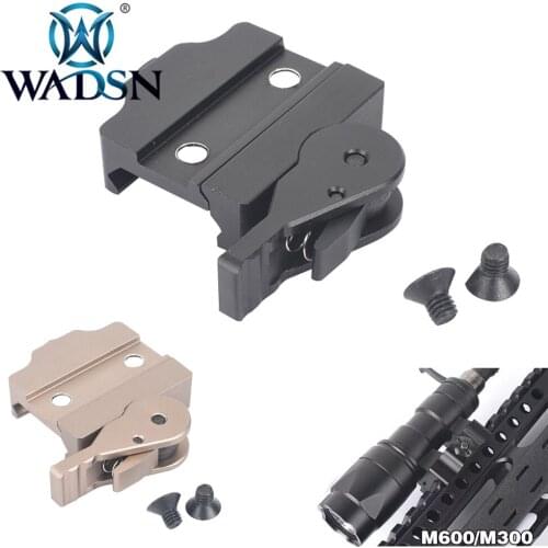 ADM Quick Lease Mount For M300&M600 WADSN Airsoft M300 M600 Tactical Flashlight Scope Light Mounts EX631 Weapon Light Accessory