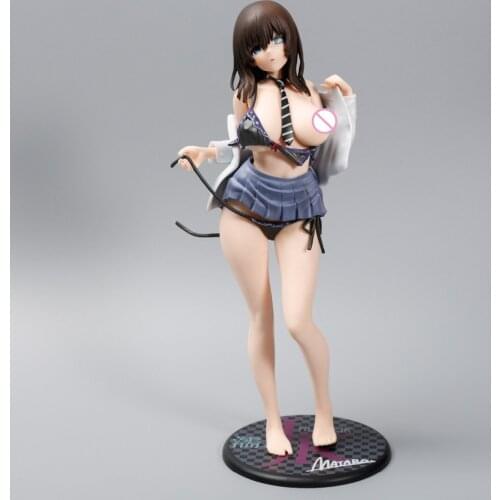 25cm Anime DAIKI Mataro Wet JK Kuromine Aya Sexy Girl PVC Action Figure Toy Adult Statue Collection Model toys Doll Gifts