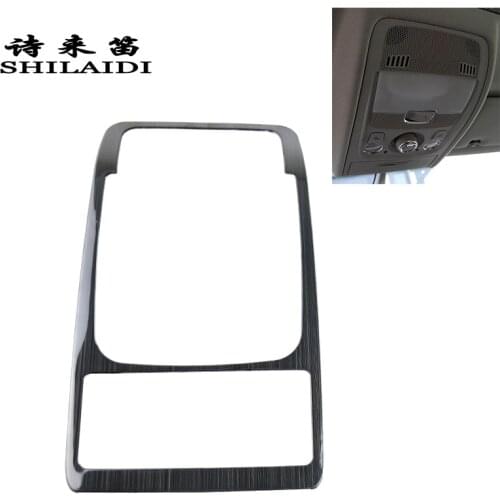For Audi A4 A5 S4 S5 B8 Car Styling Front Reading Light Lamp Panel Covers Trim Frame Stickers Chrome Interior Auto Accessories