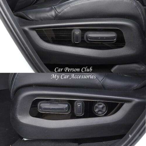For Honda CR-V CRV 2017-2020 Interior Molding Seat Adjustment Button Panel Cover Switch Trims Stainless Steel Car Accessories