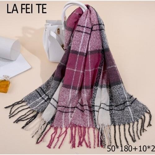 Cashmere Winter Scarf Women Stoles Shawl Luxury Brand Pashmina Cotton Wool Hijab Plaid Long Blanket Lic Women Scarf Warm 2019