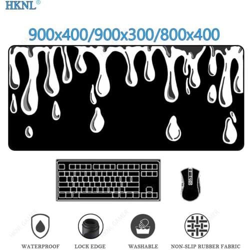 Mouse Pad Art Table Mats Personalized Fabric Office Carpet Deskmat Pad Mouse Black Big Mousepad Rubber Mat for Computer Table