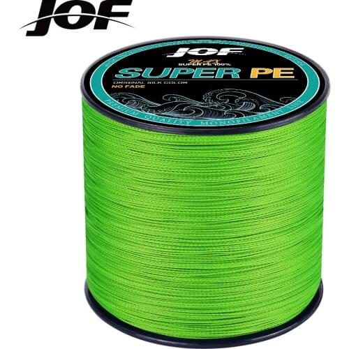 JOF NEW 100M 100% PE 8 Strand Braided Fishing Line Multifilament Fishing Line Super strong for Carp Fishing Wire
