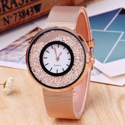 Hot Top Brand Women Watches Romantic Wrist Watch Stainless Steel Rhinestone Designer Ladies Clock Gifts For Women Zegarek Damski